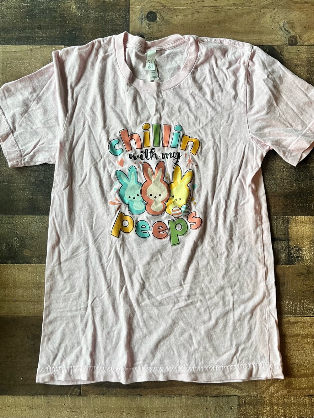 3/$15 ✨ Women's Easter "Chillin' With My Peeps" T-Shirt | S